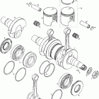 Skandic 380 Коленвал и поршни