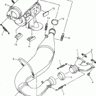 VMAX 500 XTC (ELEC START)-VX500XTCEA/VX600XTCEA Выхлопная система