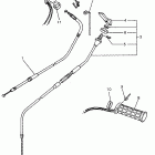 VMAX 500 XTC (ELEC START)-VX500XTCEA/VX600XTCEA Трос управления