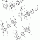 VMAX 500 XTC (ELEC START)-VX500XTCEA/VX600XTCEA Крепление двигателя