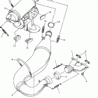 VMAX 600 XTC (REVERSE)-VX600XTCRA/VX500 Выхлопная система