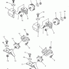 V-Max 600XTC Крепление двигателя