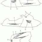 VMAX 600 LE (ELEC START)-XV 600E Наклейки