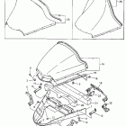 VMAX 800-VX 800 Стекло ветровое