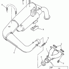 VMAX 600 LE (ELEC START)-XV 600E Выхлопная система