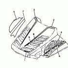 EXCITER II-EX 570 Emblem shroud