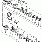 EXCITER II-EX 570 Коленчатый вал и Поршень