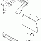 EX 570E Бампер, Багажник. Брызговик