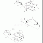 FLHT 1FVC ELECTRA GLIDE STANDARD (2022) TAIL LAMP AND TURN SIGNALS, REAR - FLHT