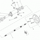 Mini DS 70cc 4T Jaune Привод колес задний