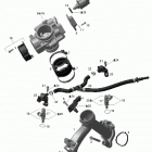 Outlander 650 STD 4 X 4 Впускной коллектор и корпус дроссельной заслонки