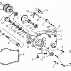 Mini DS X 90cc 4T Black Коробка передач