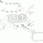 Mini DS 70cc 4T Jaune Cvt cover and kick stater