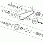 Mini DS 70cc 4T Jaune Сцепление