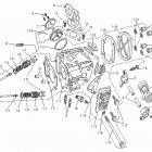 Mini DS X 90cc 4T Black Cylinder head and intake manifold