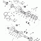 GP 440 Коленвал и поршни