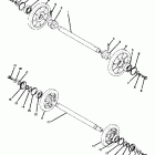 GP 433 Задняя ось - колеса