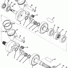GP 643 Коленвал и поршни