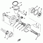 GP 292 Коленвал и поршни