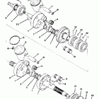 SR 433 Коленвал и поршни