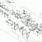 TRX250X Задний суппорт тормозной
