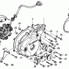 TRX250X Крышка картера левая