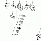 TRX250X Рулевой вал