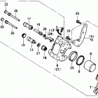 TRX250X Передний тормозной суппорт