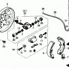 TRX300 Передний тормоз
