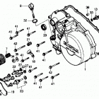 TRX300 Крышка картера правая