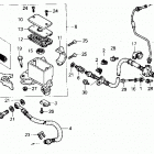 TRX300 Главный тормозной цилиндр - передний