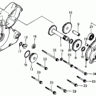 TRX300 Крышка картера левая