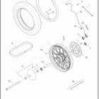 FXST 1BVJ SOFTAIL STANDARD (2023) WHEELS, FRONT, LACED