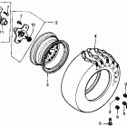 TRX350 Заднее колесо