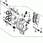 TRX250R Передний тормозной суппорт