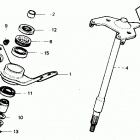 TRX350 Рулевой вал
