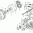 TRX200SX Rear brake drum