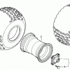 TRX125 Заднее колесо