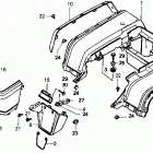 TRX350 Rear fender 86-88
