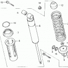 TRX200SX Задний амортизатор