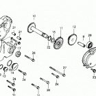 ATC250ES Крышка картера левая