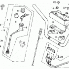 ATC125M Руль и панель переднего номера