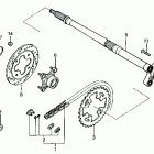 ATC200X Ось заднее колесо