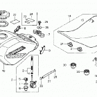 ATC250SX Fuel tank @ seat