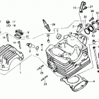 ATC125M Головка цилиндра