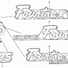 TRX125 Наклейки