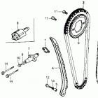 ATC250ES Цепь ГРМ и натяжитель