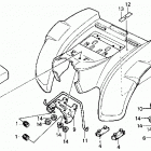 TRX250R Rear fender 86,87