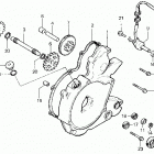 ATC125M Крышка картера левая