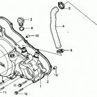 ATC250R Крышка картера правая